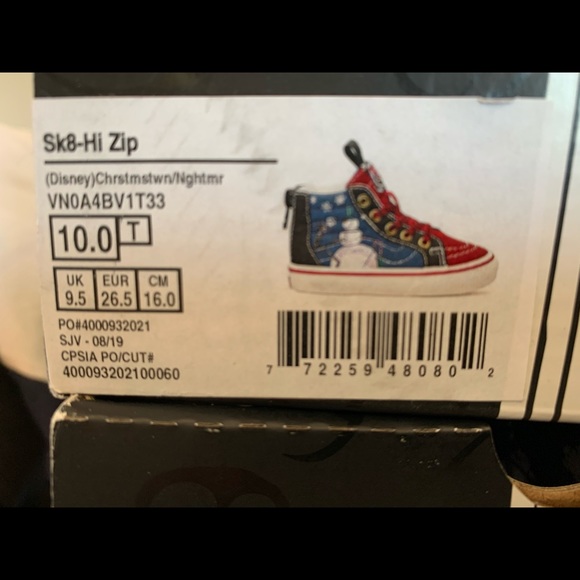 Vans Disney Nightmare Before Holidays SK8-HI Zip - Picture 5 of 6